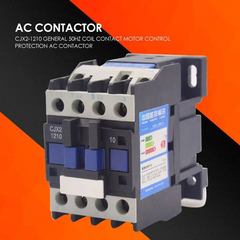 

CJX2 50Hz General Contactor Din Rail Mounting Motor Control Protection AC Contactor Necessary Household Protect Gadgets