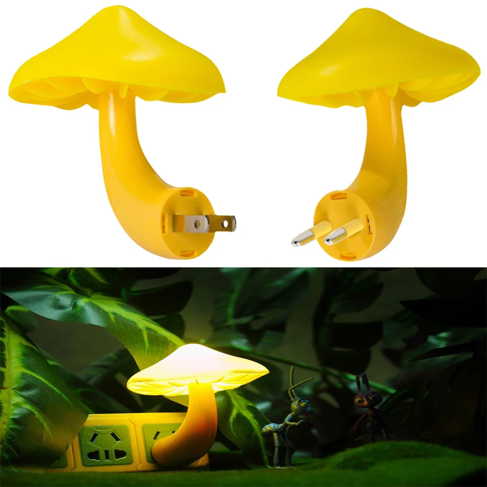 Pilz-Nachtlicht Mit Lichtsensor - Sparsames LED Nachtlicht Für Steckdose, 0,1W