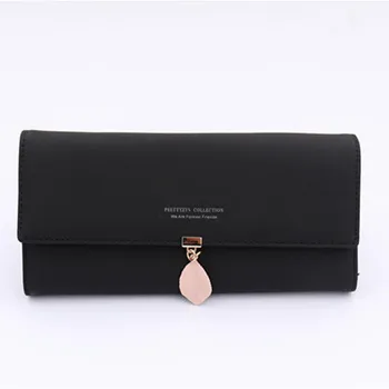 

New women's small fresh leaf wallet multi-function wallet ID bag large-capacity clutch female bag