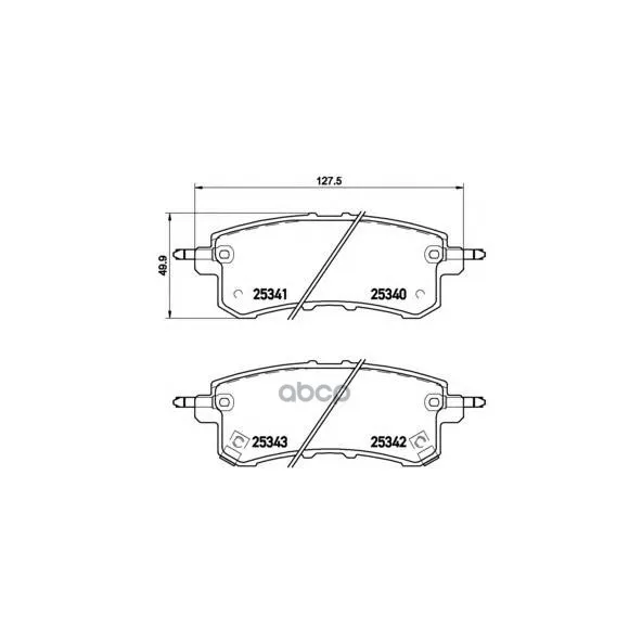 Колодки Тормозные Дисковые Infiniti: Qx56 10- Nissan: Patrol Iii 10- Brembo арт. P56082