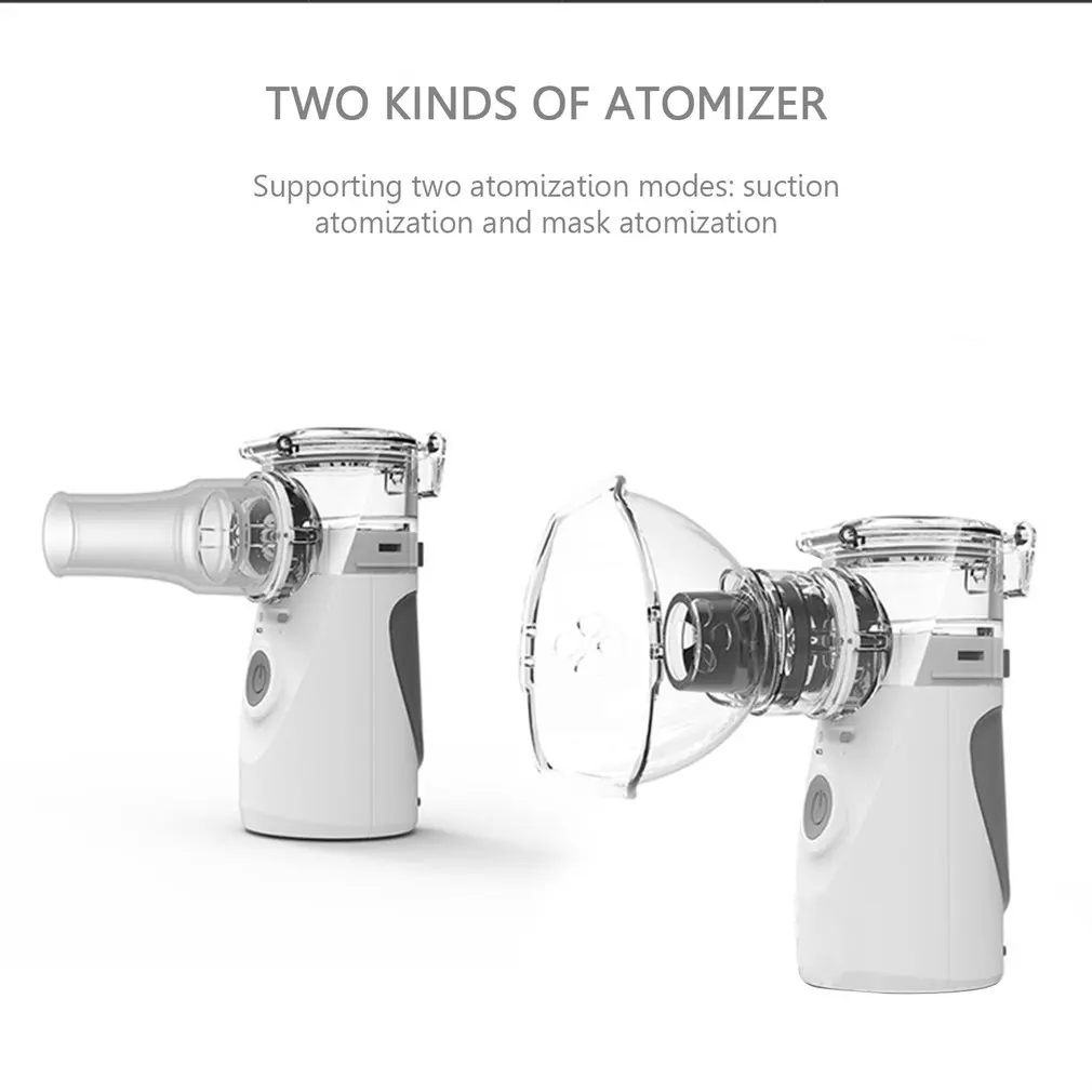 Mini Handheld Facial Steamer Nebuliser Steaming Skin Care Atomizer Respirator Humidifier Adult Kid Inhaler Nebulizer