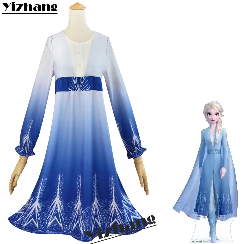Yizhang Movie Frozen 2; Детский карнавальный костюм для девочек; костюм принцессы «Айша»; детское платье на Хэллоуин; комплект форменной формы; одежда
