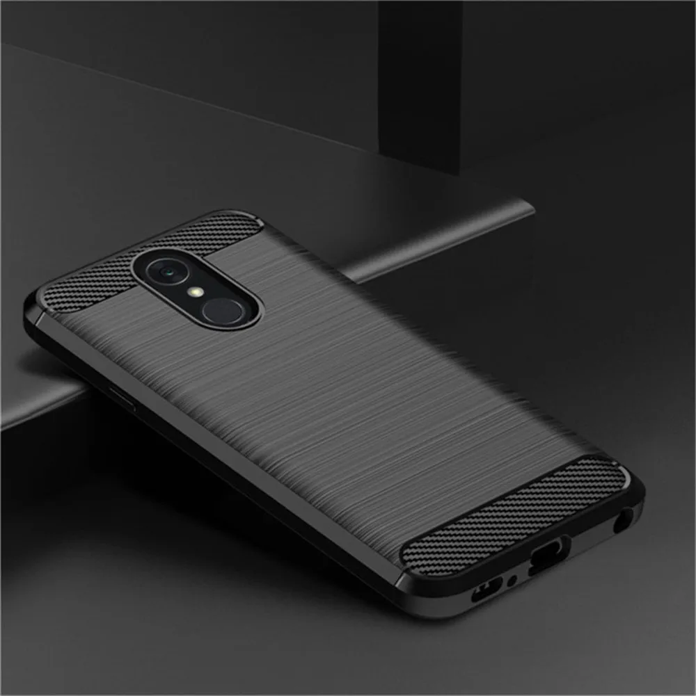 Cover Per LG Q7 – Custodia In Silicone Morbido Trasparente, Antigraffio, Con Stilo Incluso (Colore Random)