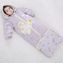 Children Growth Sleeping Bag Thick Newborns Baby Autumn And Winter Infants Children Winter Pure Cotton Anti-kick Quilt Manufactu