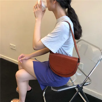 

2020 Spring Summer Women Handbag Trendy White Single Strap Crossbody Bag Handbags PU Leather Zipper Shoulder Bag Female Handbag