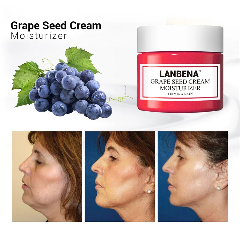 

LANBENA Grape Seed Facial Cream Lifting Firming Deeply Repairing Nourishing Protecting Revitalizing Tighten Skin Face Care 40g