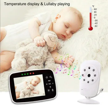 

3.5 Inch Video Baby Monitor HD Screen Temperature Sensor Color Baby Camera Night Vision Function Support Multi Camera ECO Mode