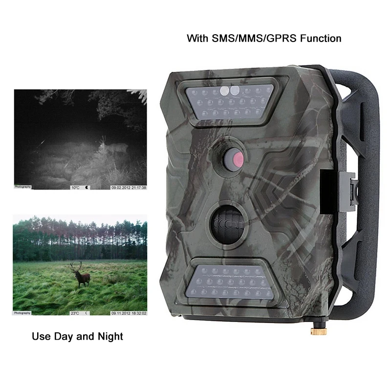 Trail Game Camera, S680M 2.0 Inch Lcd 12Mp Hd1080P 940Nm Night-Vision Hunting Camera with Mms Gprs Smtp Ftp Gsm Wildlife Camera