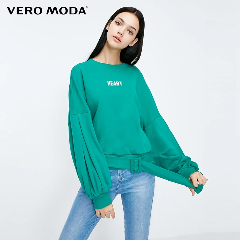 Vero Moda Новое поступление уличная Женская толстовка с принтом и короткими рукавами на шнуровке | 318433505