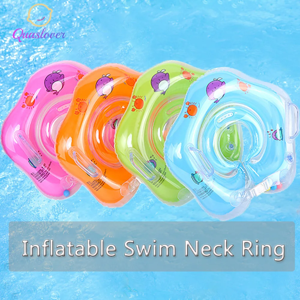 

Baby Inflatable Swim Neck Ring Kids Inflatable Float Wheels Swimming Pool Raft Swim Pool Accessories Newborn Bathing Circle Neck