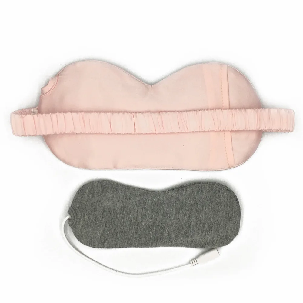 

USB Silk Eye Mask Cold-hot Compress Customizable Color Embroidered Printing Logo Amazon for Manufacturers Direct Selling