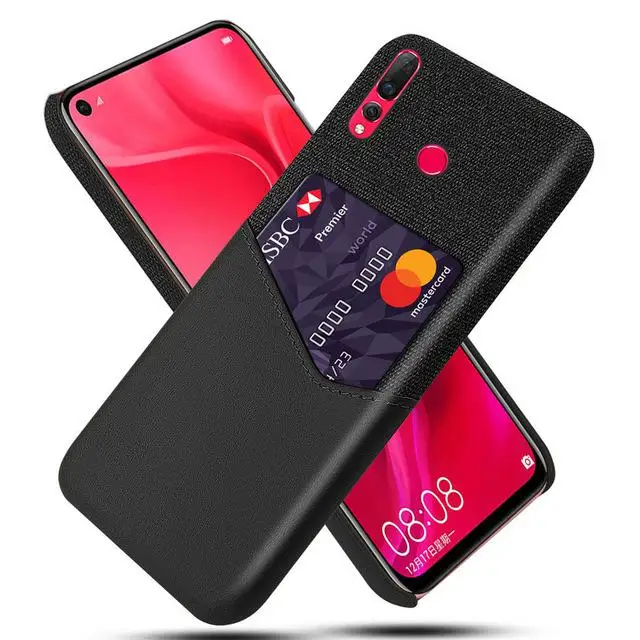 Чехол для huawei Nova 4 3 3i 2S 2 Plus с отделениями для карт, кожаный деловой чехол из искусственной кожи для huawei Nova 3 3i 2 P Smart Plus, чехол Funda - Цвет: Black