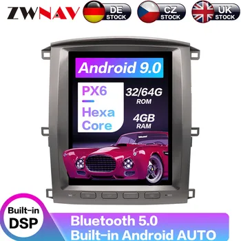 

Android 9 64+4G Tesla With DSP Carplay Car Multimedia Player Stereo For Lexus LX470/LX-470 2002-2007 Auto Radio GPS Navigation