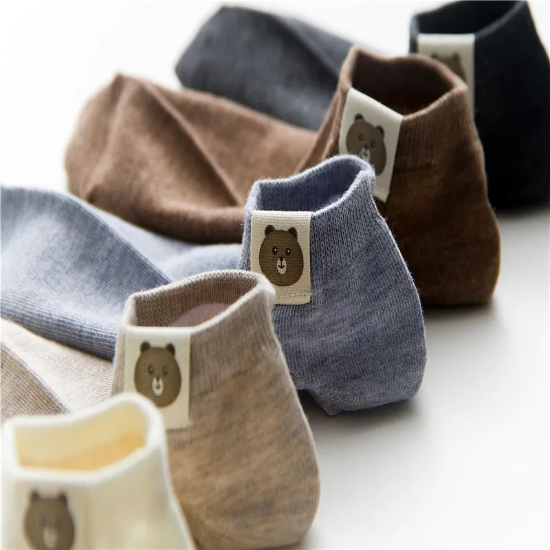 Весна Лето Новые носки хлопок однотонная ткань Стандартные носки невидимые с закрытым носком женские носки 10 пар