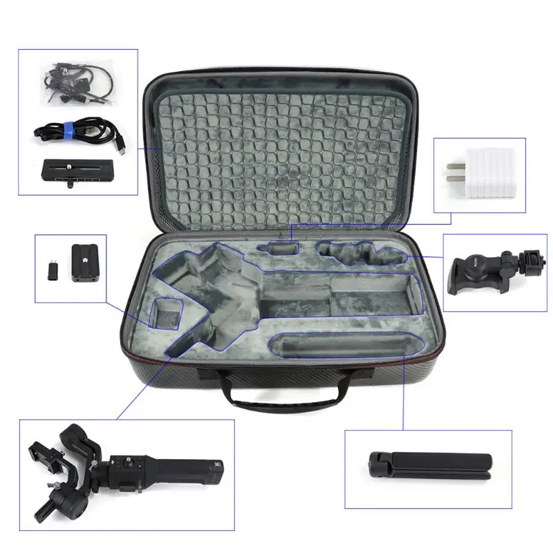 Waterproof Suitcase Handbag Hard EVA Storage Bag Protective Shell Carrying Case for DJI Ronin-SC Box Accessories