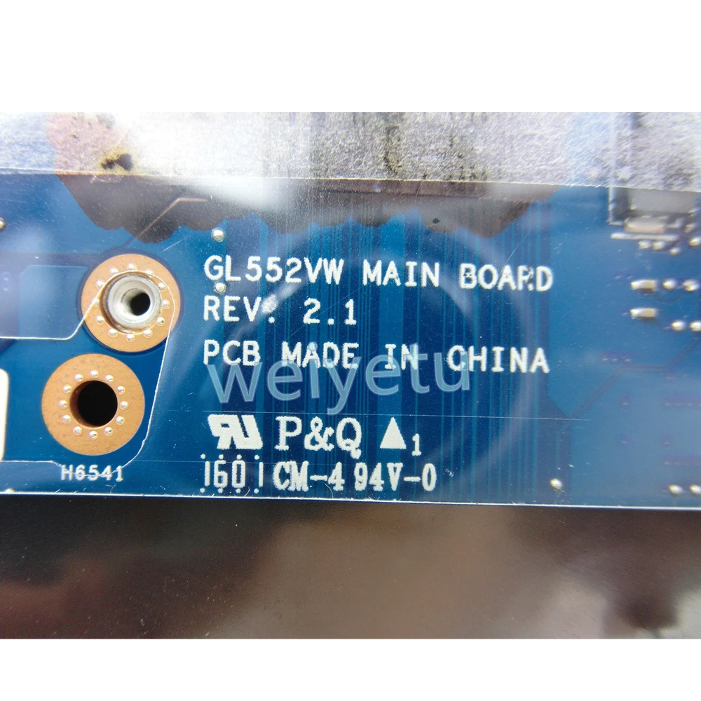 ROG GL552VX MB_0M i5-6300HQ Процессор GTX950M материнская плата для ноутбука ASUS GL552V GL552VX GL552VW Материнская плата ноутбука 90NB07Z0-R0005