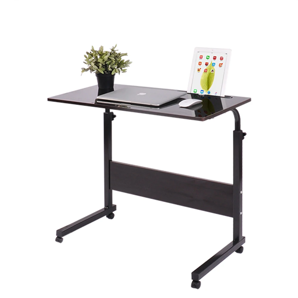 Foldable Computer Table Adjustable Portable Laptop Desk 80*40CM Rotate Laptop Bed Table Can be Lifted Standing Desk