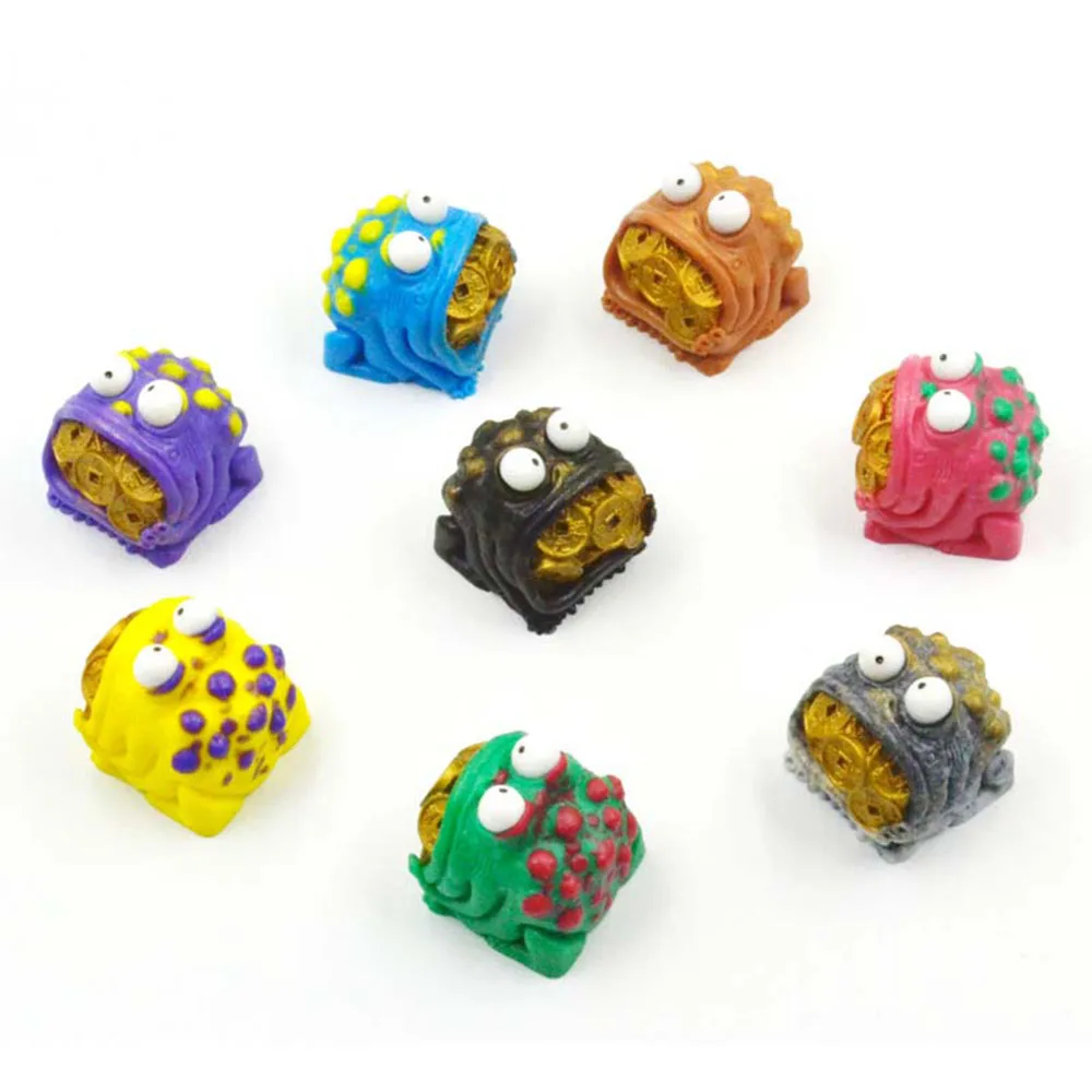 

Colorful China Traditional Culture Style Lucky Toad Design Resin Keycaps For Cherry Mx Switch Mechanical Gaming Keyboard Key Cap