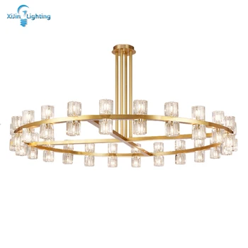 

New New Arrival Customizied Modern Light For Living Room Designer Glass Chandelier Light Gold Led Chandelier