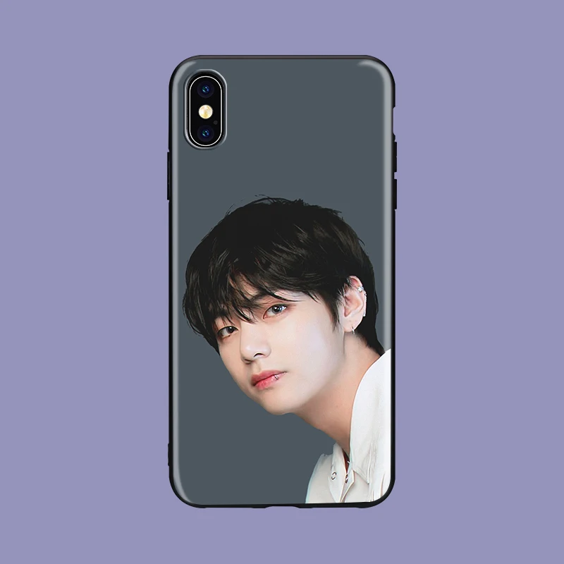 Мягкий силиконовый черный чехол для телефона kim namjun KPOP Mans для iPhone 5 5S SE 6 6s 7 8 plus X Xs XR max Jimin kim minyun