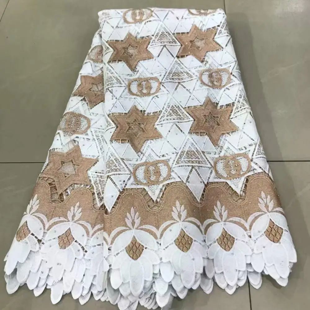 

African lace fabrics Nigeria French net lace fabrics african cord lace high quality with 5 yards