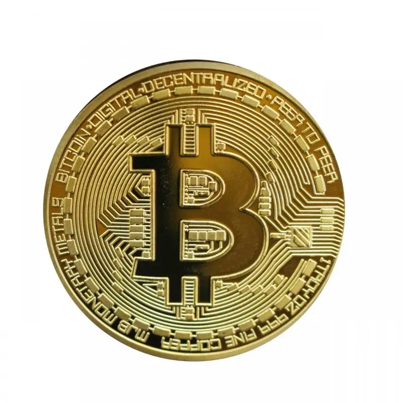 Позолоченная монета Биткоин Коллекционная художественная коллекция подарок физический памятный Casascius бит BTC Металл Античная имитация
