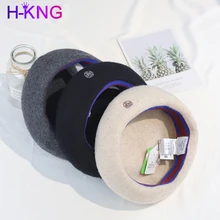 2021 Spring Winter New Style Wool High-quality Beret Light Luxury Celebrity Noble Octagonal Hat Painter's Hat Women's Beret