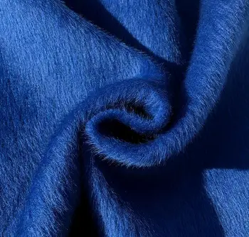 

Blue hair Thickened Knitting thick cashmere wool fabric dress coat printing super hollandais sequin textiles diy fabric C980