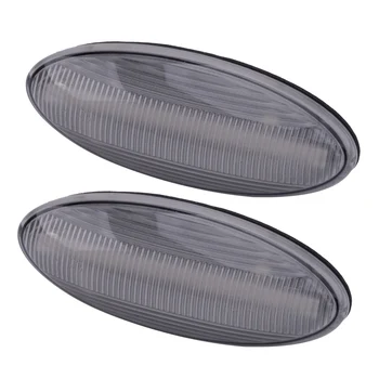 

2Pcs/Set 12V DC LED Side Indicator Light Turn Signal fit for Toyota Yaris RAV4 AURIS COROLLA Clear Lens
