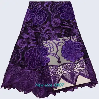 

2019 African velvet French Tulle Lace On Sale High Quality Embroidered Tulle Nigerian Mesh French Lace Fabric 01