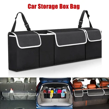 

For Car Trunk Organizer Car Interior Back Seat Storage Box Bag Oxford Interior Seat Back Protector Box Stowing Holder