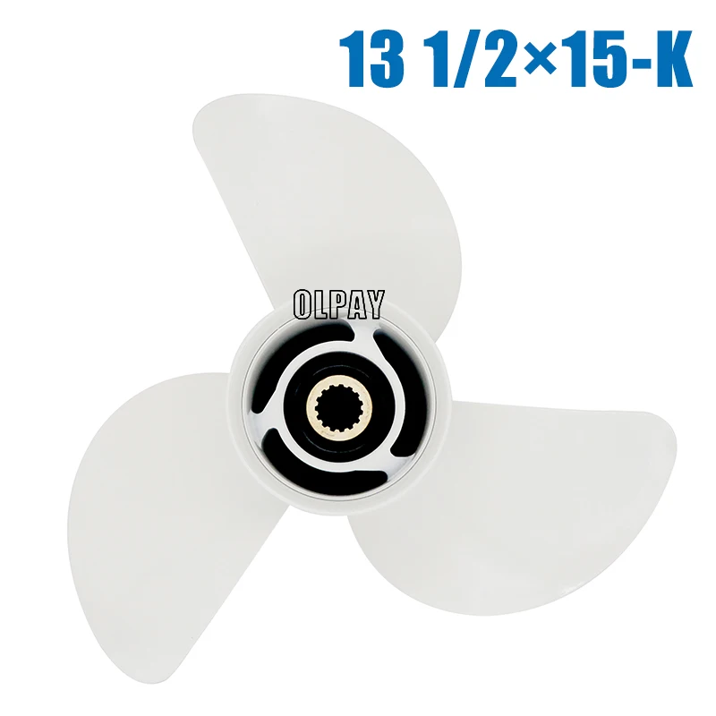 Aluminum Propeller 13 1/2x15-K  6E5-45947-00-EL for Yamaha 60-115HP boat engine