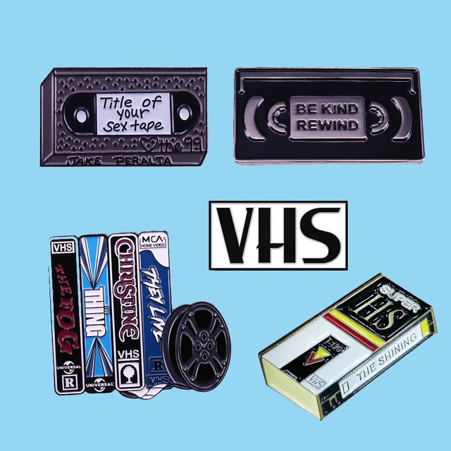 John Carpenter Vhs Collection Enamel Pin With Film Reel Extra