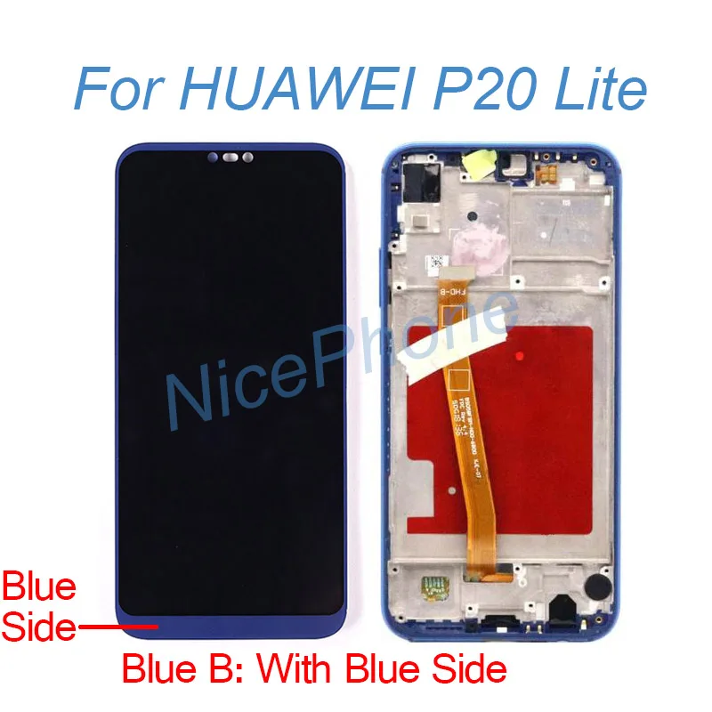 ЖК экран с рамкой в сборе для Huawei P20 lite сменный сенсорный дисплей lite|Экраны