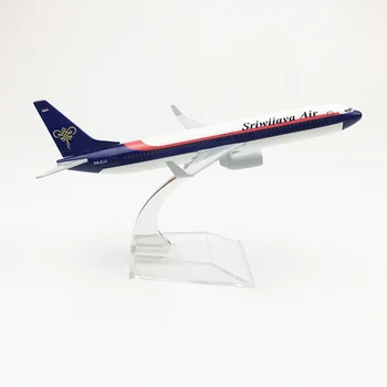 

1/400 Scale Alloy Aircraft Boeing 737 Indonesia Sriwijaya Air 16cm Alloy Plane B737 Model Toys Children Kids Gift for Collection