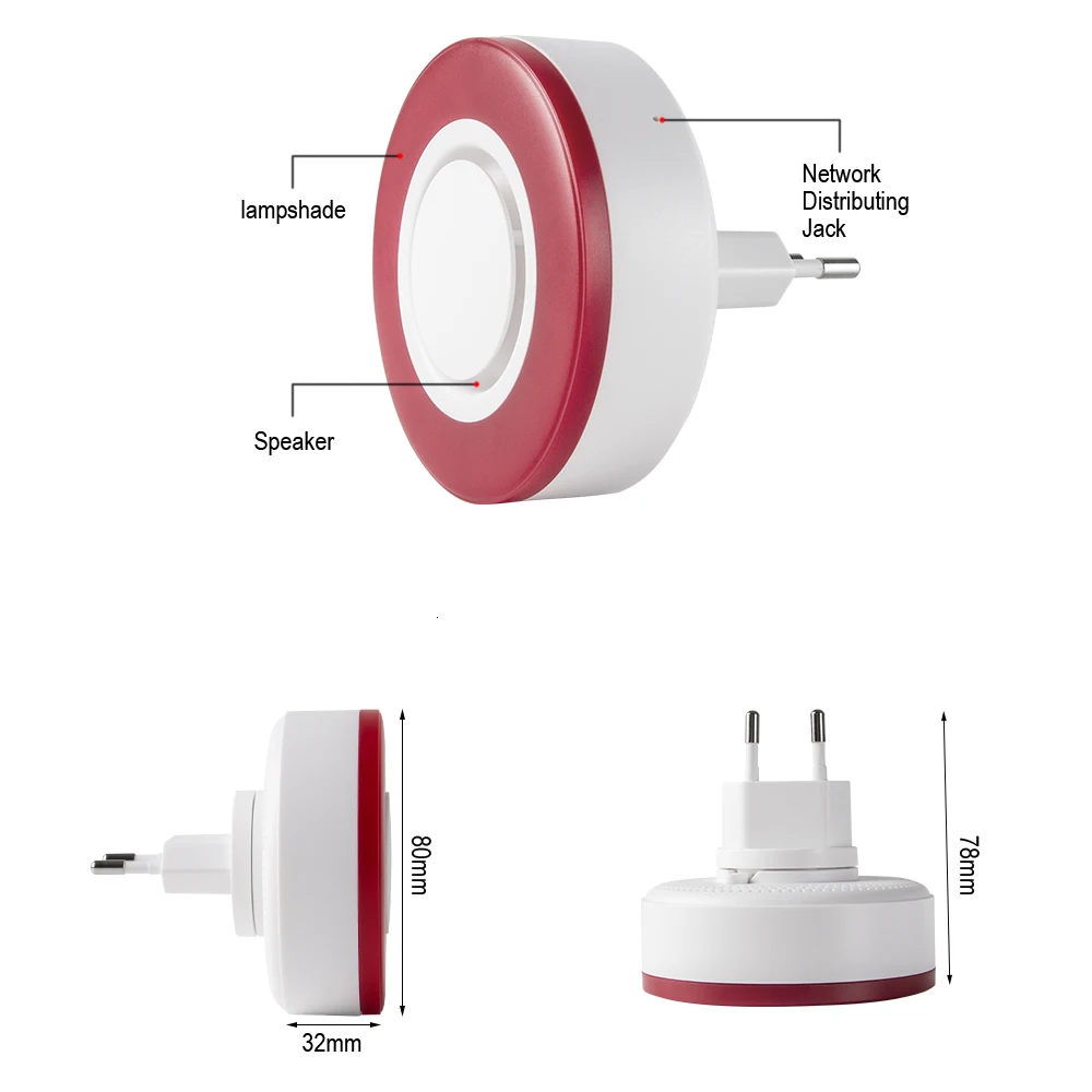 Sons para Ameaçar Som com 95db Heiman Zigbee Inteligente Strobe Flash Sirene Chifre Alarme Grandes Ladrão Ha1.2 3.0 8 Heiman zigbee 3.0 inteligente strobe flash sirene
