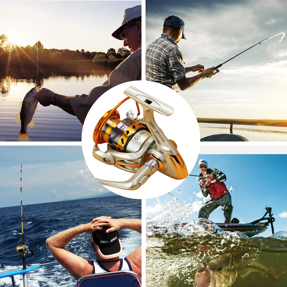 New Fishing Reel 500-9000 Series 5.5:1 Baitcasting Reel Freshwater Saltwater Fishing Portable Spinning Reel 12BB Wheel New Fishing Reel 500-9000 Series 5.5:1 Baitcasting Reel Freshwater Saltwater Fishing Portable Spinning Reel 12BB Wheel