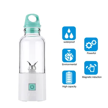 

Portable Juicer Mini USB Rechargeable Blender Multi-Function Waterproof Juicer Cup Smoothies Baby Food Household Juice Maker