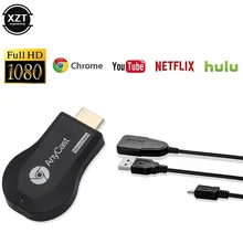 Anycast wifi беспроводной ключ с дисплеем Chromecast tv Stick Адаптер для iOS Android сканер кода Подключение HDMI хром литой 1080P