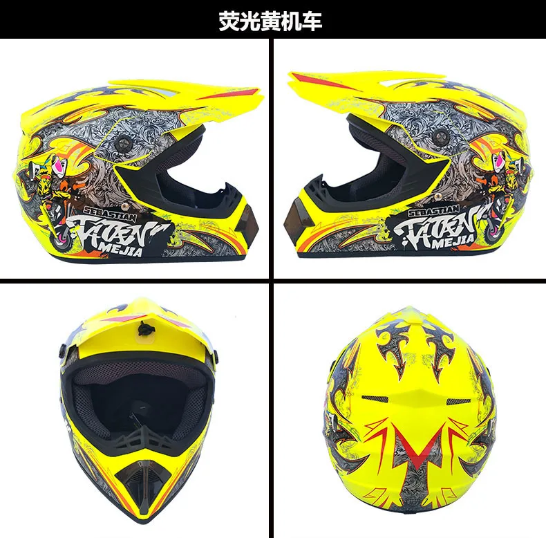 Мотоциклетный шлем, четыре сезона, мужской шлем для беговых стран, полный шлем, шлем для беговых стран, очки, маска, оболочка, перчатка