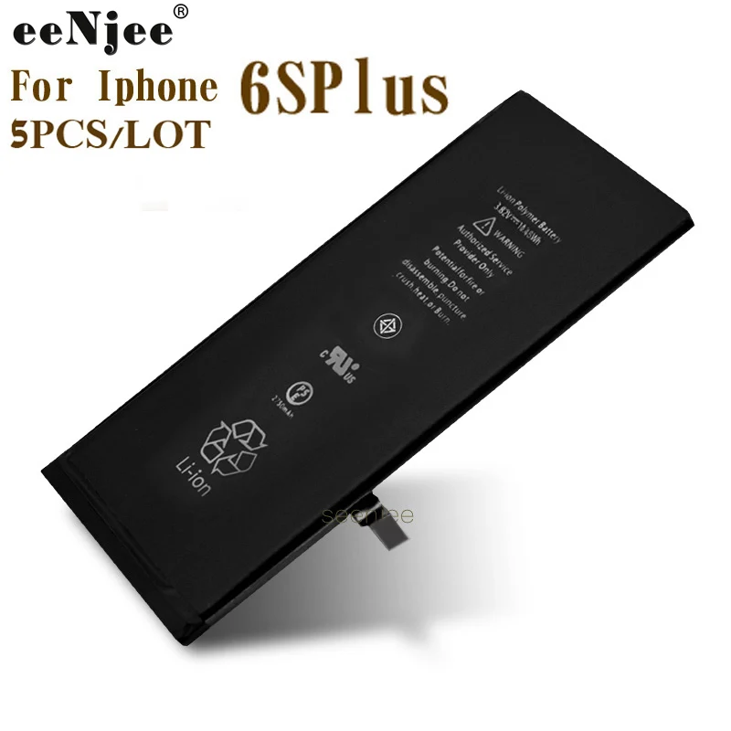 Батарея для телефона eeNjee 5 шт. Iphone 6S Plus 6splus 3 8 в 2750 мАч оригинальная IC ORG Qlty 100% тест 0