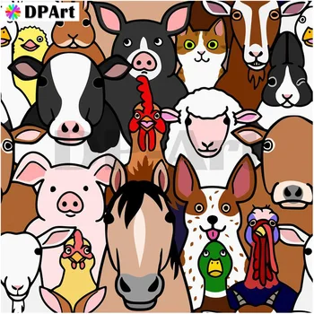 

Daimond Painting Full Square/Round Drill Sheep Goat 5D Diamond Rhinestone Embroidery Painting Cross Stitch Picture Art M1196