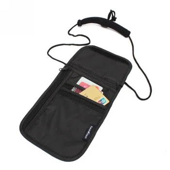 

Small Security Pockets Under Clothes Neck Wallet Money Document Card Passport Pouch Holder