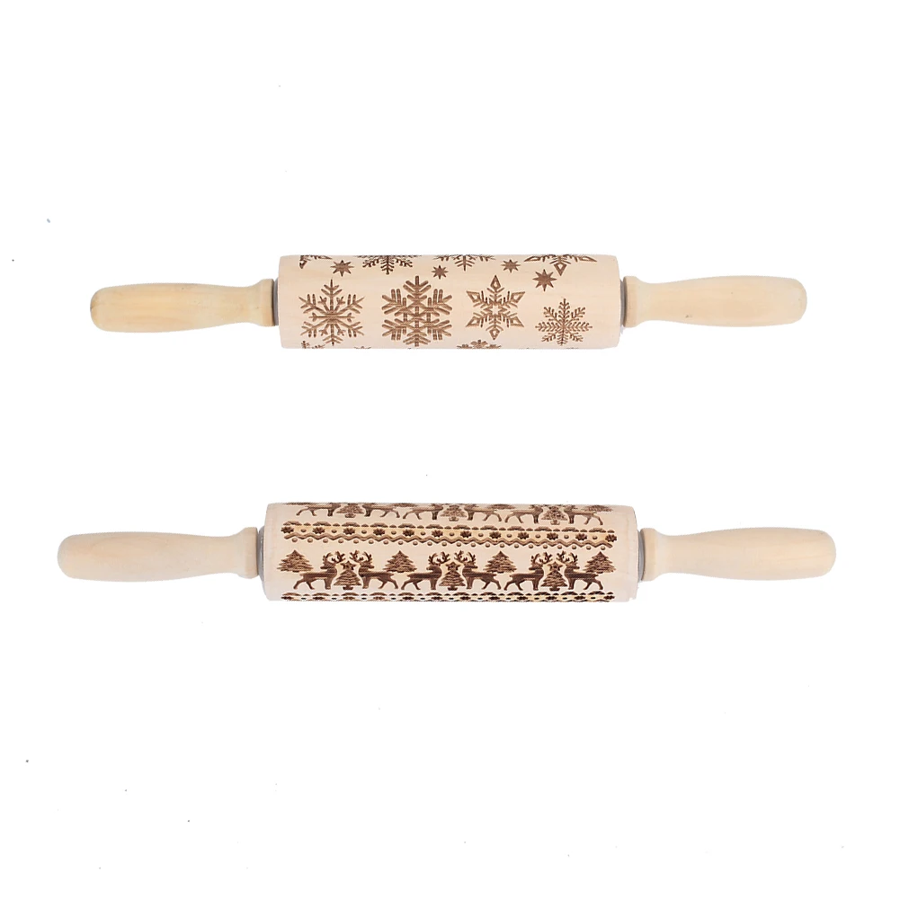 SOLEDI форма для теста с узором для выпечки Скалка DIY пряников инструмент деревянные скалки вечерние украшения для окружающей среды Рождество
