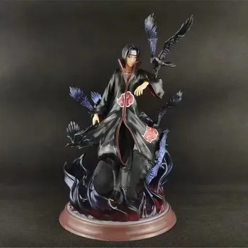 

Miniko Anime Naruto Akatsuki Uchiha Itachi With Crow Statue PVC Action Figure Collectible Model Toys Kid Children Christmas Gift