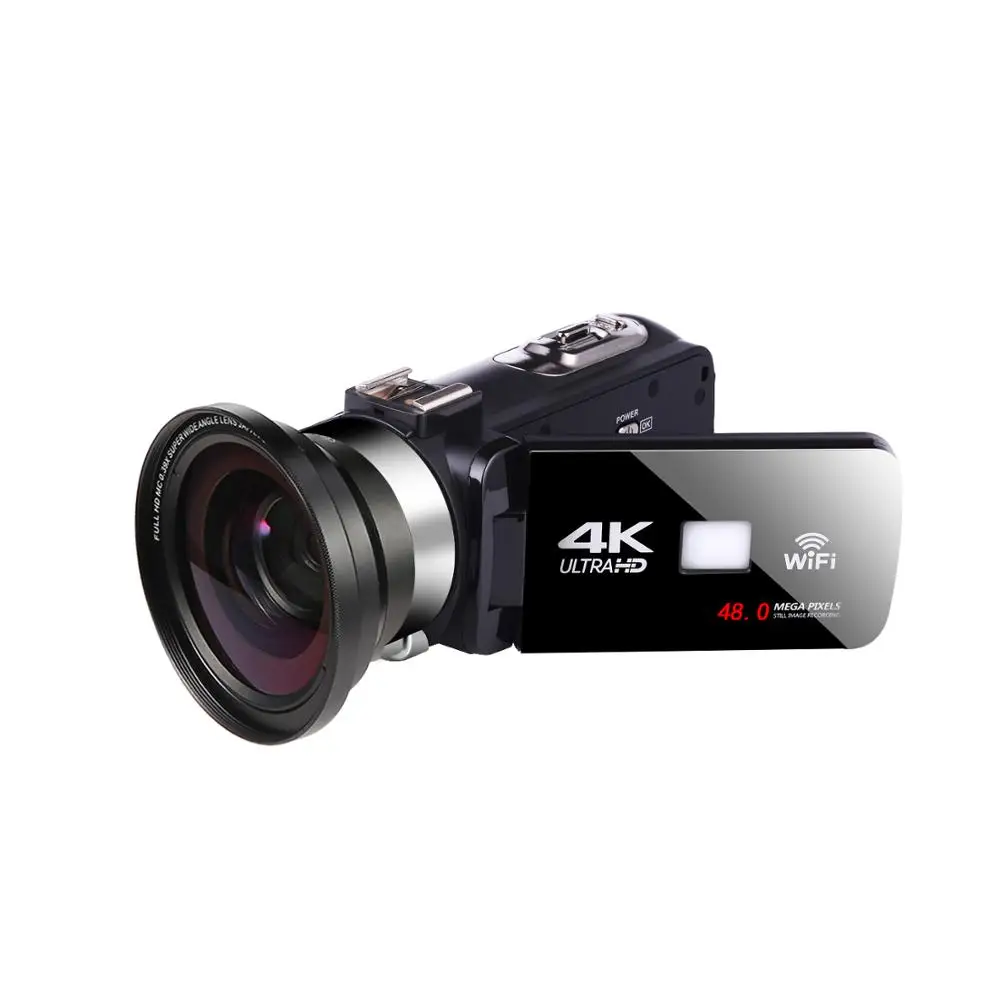 Видеокамера KOMERY 4K 48 МП Vlogging для Youbute Handycam Wi Fi ночная съемка сенсорная видеокамера