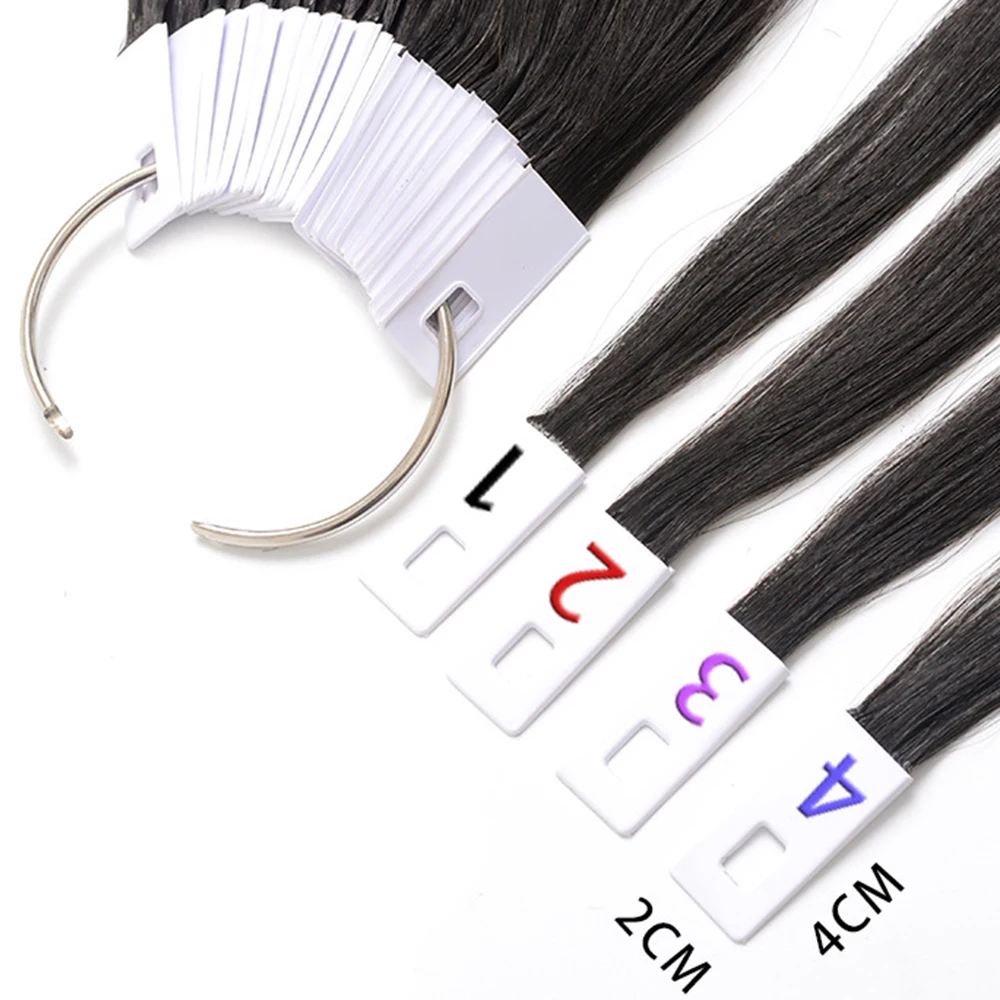 Tinashe Beauty 30 Pcs Hair Color Rings Human Hair Charts Swatches Testing Color Samples For Salon Hairdresser Dyeing Practice