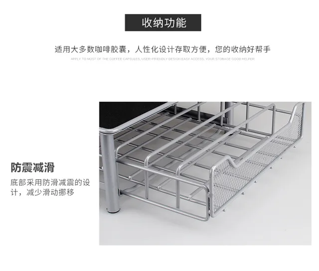 Porta Capsule Caffè In Metallo - 2 Cassetti, Compatibile Con Nespresso, Dolce Gusto - Foto 13