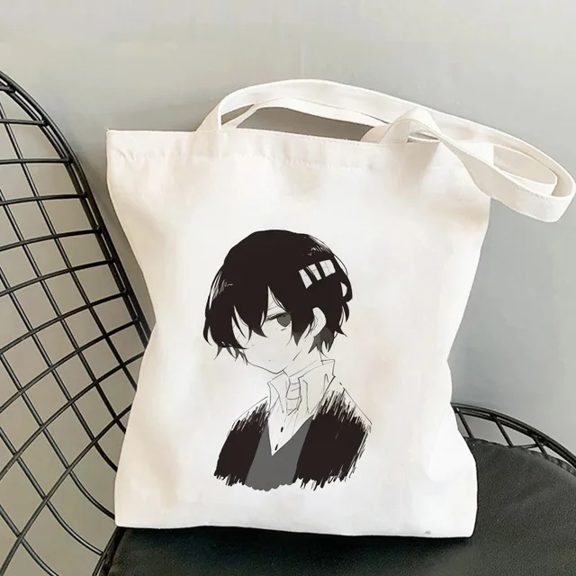 Japan Anime Bungou Stray Dogs Chuuya Nakahara Osamu Dazai Handbags Shoulder Bags Casual Shopping Girls Handbag Women Canvas Bag B137
