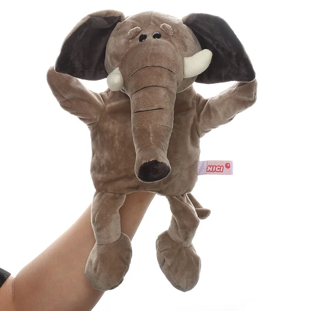 30cm Animals Hand Puppet Cartoon Stuffed Plush Toys Baby Educational Hand Puppets Pretend Telling Story Doll Kids Children Gift 2